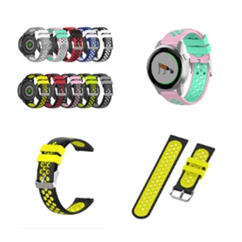 

1pc Silicone Bracelet Round Hole Replacement Wrist Strap Without SplitSmart sport watch accessories For Garmin Vivoactive 4s