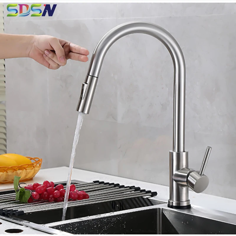 Brushed Touch Kitchen Faucet Sdsn Luxury Pull Down Kitchen Sink