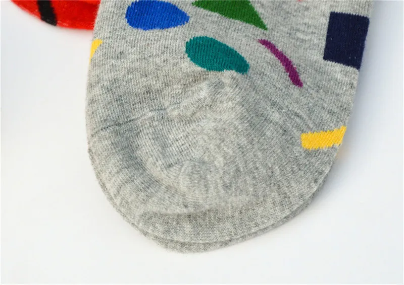 Горячая распродажа! Счастливые мужские носки осень-зима цветные забавные хлопковые носки мужские и мужские хип-хоп длинные носки в горошек