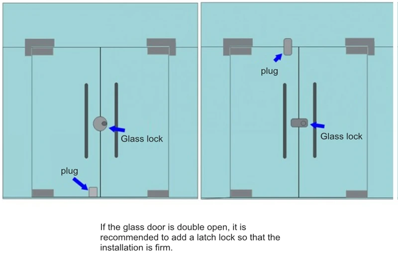 Стеклянный дверной замок из нержавеющей стали одноместные качели шарнирный Бескаркасный замок для раздвижной двери из нержавеющей стали Противоугонный замок безопасности