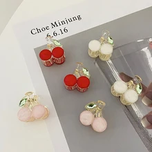 

Korean Kawaii Cute Cherry Hair Clip Claw Clamp for Women Girls Kids Hairpin Crab Headband Hair Gift Accessories Headwear