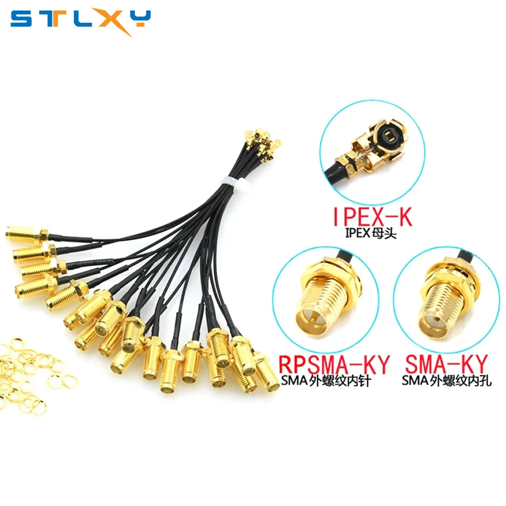 5pcs SMA Connector Cable Female to uFL/u.FL/IPX/IPEX UFL to SMA Female