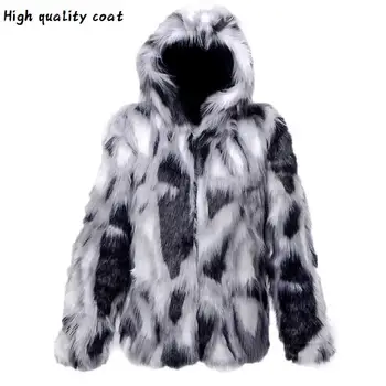 

New 2020 Haining Fur Coat Personality Wild Casual Men's Autumn and Winter High Imitation Fox Fur Coat Male Plus Size Jackets