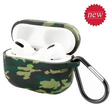 Для AirPods Pro Чехол мягкий силиконовый цветной с масляным принтом Камуфляжный ТПУ защитный чехол для Air Pods Pro чехол противоударный