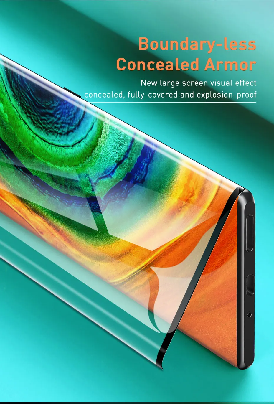 Baseus, 2 шт, Передняя пленка, стекло, полное покрытие, Защита экрана для huawei Mate30 Mate30 Pro, анти сломанная мягкая пленка, защита экрана