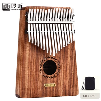 

Lingting (C major) Kalimba 17 Keys Yellow Sandalwood Box Mbira Thumb Piano K17Y musical instruments with tuning tools