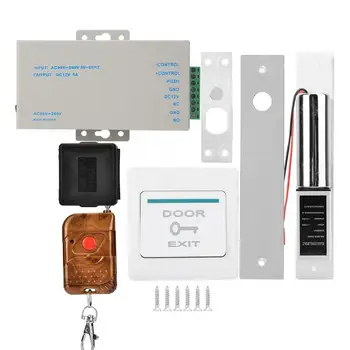 

Access Control Kits Two-wire Electric Lock Access Control Wireless Receiver Door Entry System Kit AC90-260V electric