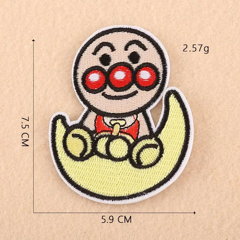 12 Мультяшные комиксы Anpanman, нашивки с железной вышивкой, нашивки для одежды, Diy наклейки, аксессуары для одежды - Цвет: 12