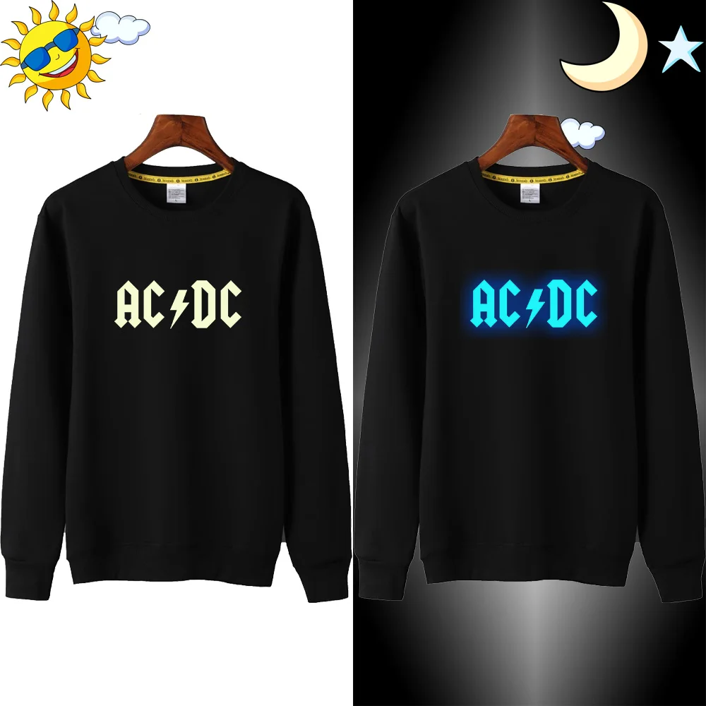 

LYTLM Rock Band Sweatshirts Heavy Metal ACDC Sweatshirt Hip Hop Streetwear Glow in Dark AC DC Hoodies Kids Clothes Girls 8 to 12