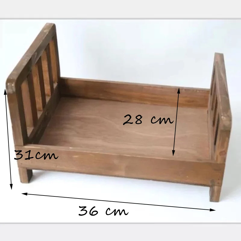 Фон для фотосъемки новорожденных, деревянная кровать, реквизит для студийной фотосъемки детей, корзина для позирования, аксессуары для фотосъемки новорожденных, деревянный реквизит для фотосъемки - Цвет: No. 4