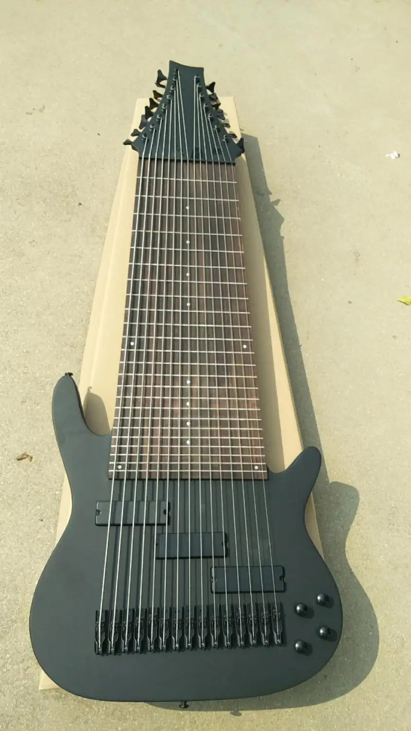 

Custom 15 String Fretless Electric Guitar Bass 24 Frets 15 strings China Bass