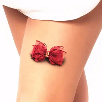 

AACAR Sexy Bowknot 3d Temporary Tattoo Body Art Flash Tattoos Sticker Waterproof Henna Selfie Fake Wall Stickers