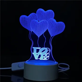 

New Style New Arrival Color Blueray Creative Gift 3D Night Lamp Birthday Gift Lamp LED Night Light