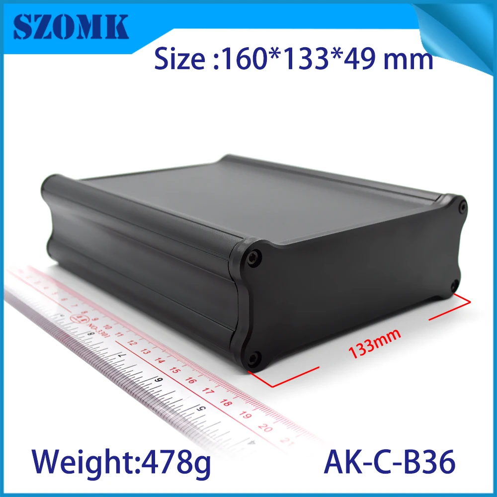 Алюминиевая черная коробка 10 шт./лот дешевая цена в Шэньчжэнь huaqiang north