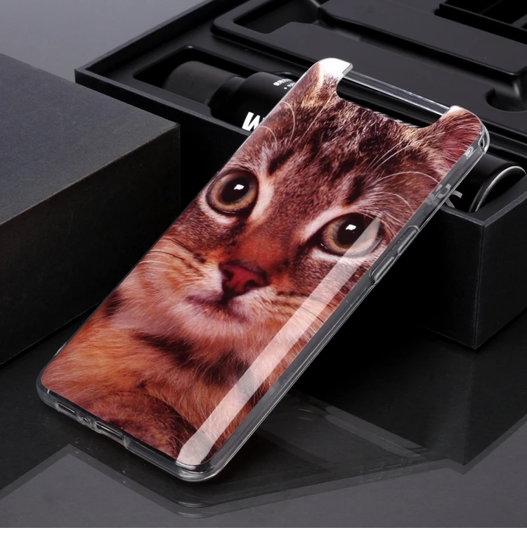 Чехол для телефона для samsung Galaxy A50 A60 A70 A80 A90 A40 A30 A20 A10 A20e симпатичный ободок с ушками кошки, тигра волка из мягкого ТПУ для Galaxy M10 M20 крышка