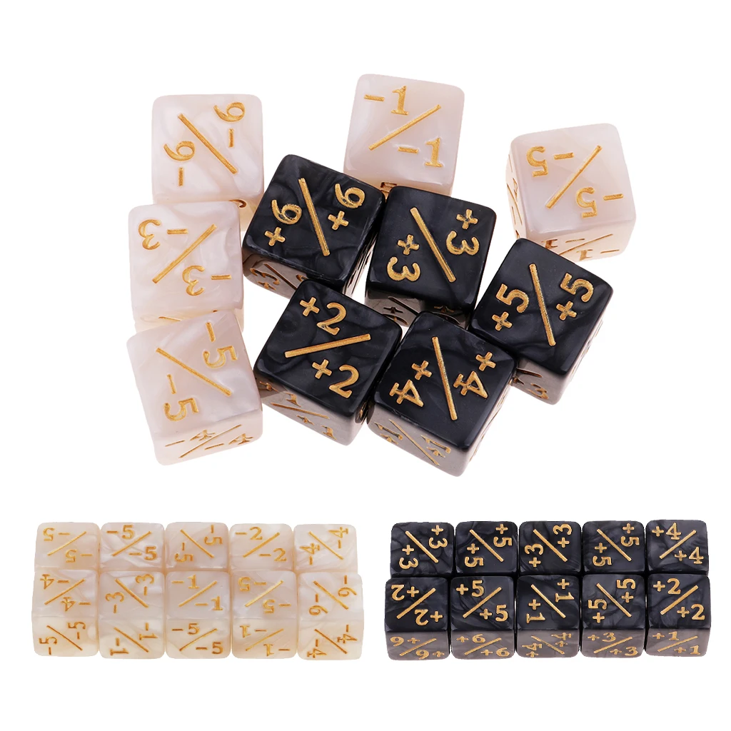  Math Learning Educational  TRPG D&D Board Dice Game 6-side Fractional Dice Family D6 Dices
