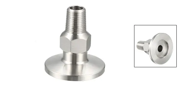Pipe 1or8 PT(KF16) Uxcell 1 шт. санитарный фитинги для труб с резьбой для трех зажимов наконечник, обеспечивающий соединение для клапанов шлангов и т. Д - Цвет: Pipe 1or8 PT(KF16)