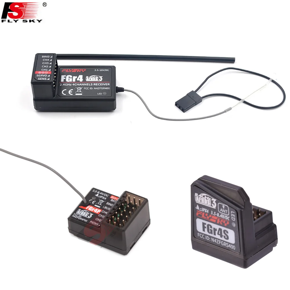 Remote Control Receiver Flysky FGR4 FGR4S FGR4P Built-in Single Antenna Bidirectional PPM/IBUS/PWM For Flysky FS-NB4