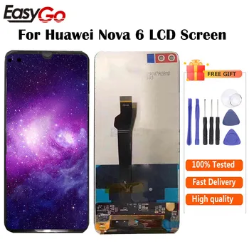 

For Huawei Honor V30 LCD Display Touch Screen Digitizer AN00 View 30 Assembly Replacement For Huawei Nova 6 LCD Free Shipping