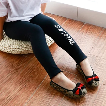 

2020 Knitted Baby Girls Leggings pants Children Kids Skinny Trousers Knitted Cotton Cute for 2 3 4 5 6 7 8 Years Old