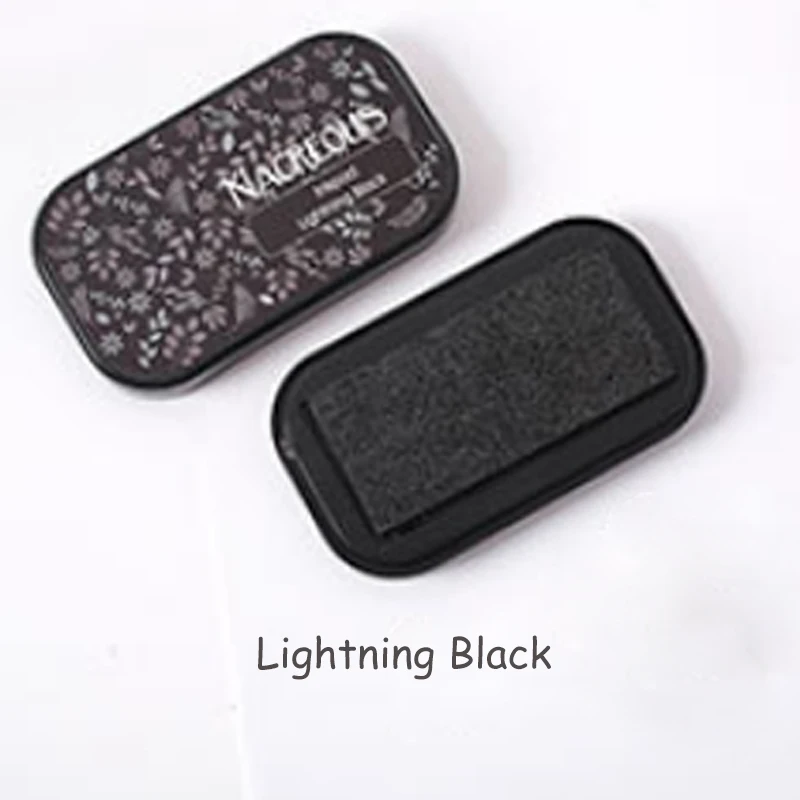 Lightning Black Старинные ремесла штамп украшения нетоксичные чернила pad Многофункциональный 12 цветов DIY Скрапбукинг хороший подарок Офисные аксессуары - Цвет: Lightning Black