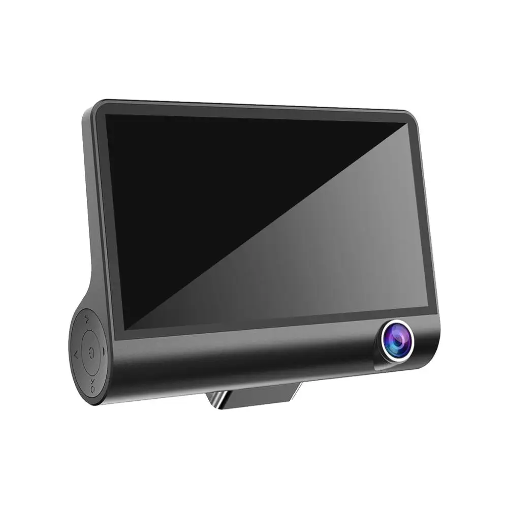 Xecario Dashcam Full HD 1080P Автомобильный видеорегистратор 3 камеры s объектив 4,0 дюймов Автомобильный видеорегистратор с камерой заднего вида рекордео для видеорегистратора