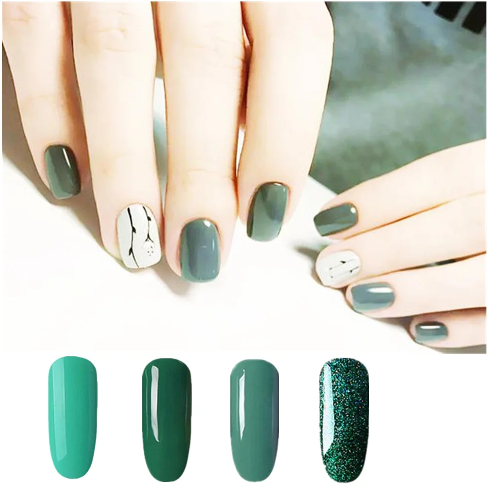 KODI гель зеленый лак для ногтей гель-краска полуперманентные ногти художественный Гель-лак для ногтей для маникюра Гель-лак верхнее покрытие Гибридный праймер