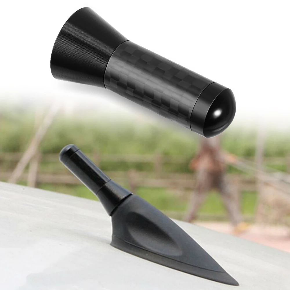 

3.5cm Car Carbon Fiber Short Stubby Mast Antenna for Peugeot Peugeot 3008 208 308 508 408 2008 307 4008 Traveller Expert
