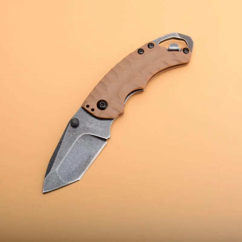 Kershaw8750 складной карманный Открытый Нож для походов и охоты 8CR13MOV лезвие авиационная алюминиевая ручка тактический нож для выживания EDC инструменты - Цвет: Темный хаки