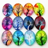 10pcs 18x25mm New Fashion Mix Flower Tree Life Handmade Photo Glass Cabochons Pattern Domed Jewelry Accessories Supplies ► Photo 2/4