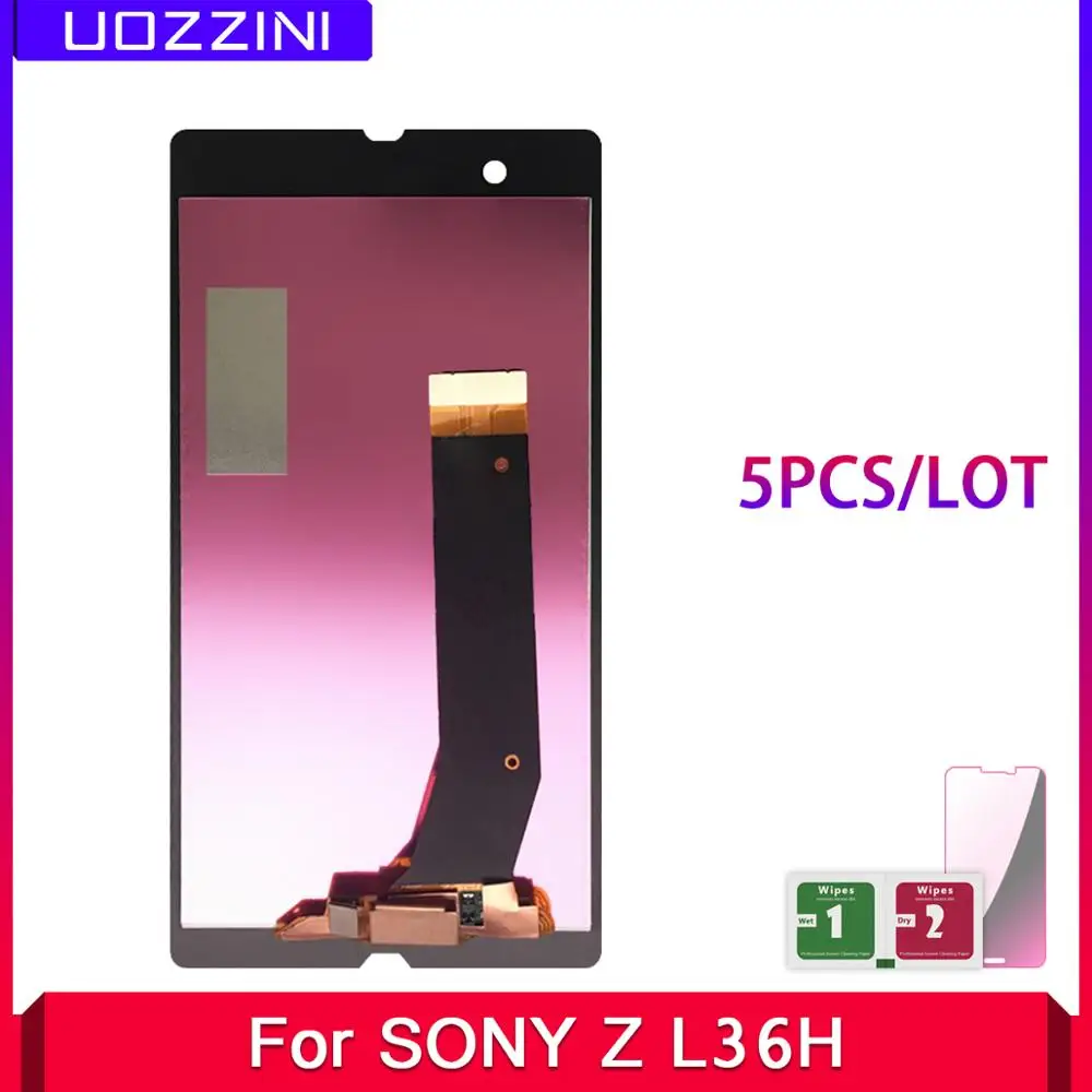 5 шт. Новые ЖК-дисплеи для SONY Xperia Z ЖК-дисплей сенсорный экран дигитайзер в сборе LCD