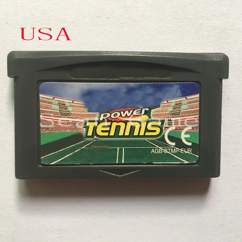 32 бит США видео игровая карта-картридж M power Tennis Version