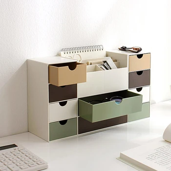 

Simple desktop drawer storage box multifunctional cosmetic storage box