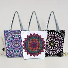 

Beautiful Travel Carrier Bag Zipper Closure All-match Large Capacity Women Shopping Pouch Shoulder Bag Shopping Bag