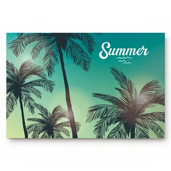 

Summer Green Tropical Plant Coconut Tree Living Room Doormat Home Environmental Protection Bathroom Door Non-slip Floor Mat