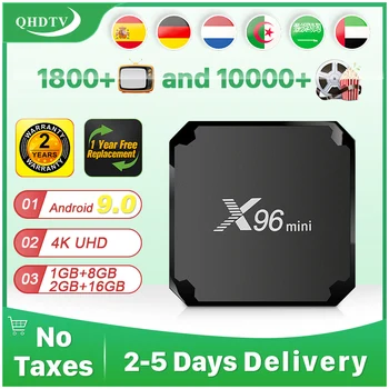 

X96 mini TV Box Android 9.0 Smart tv IPTV Subscription M3U Portugal Arabic IPTV Spain Nederland Belgium 4k Morocco Algeria IP TV