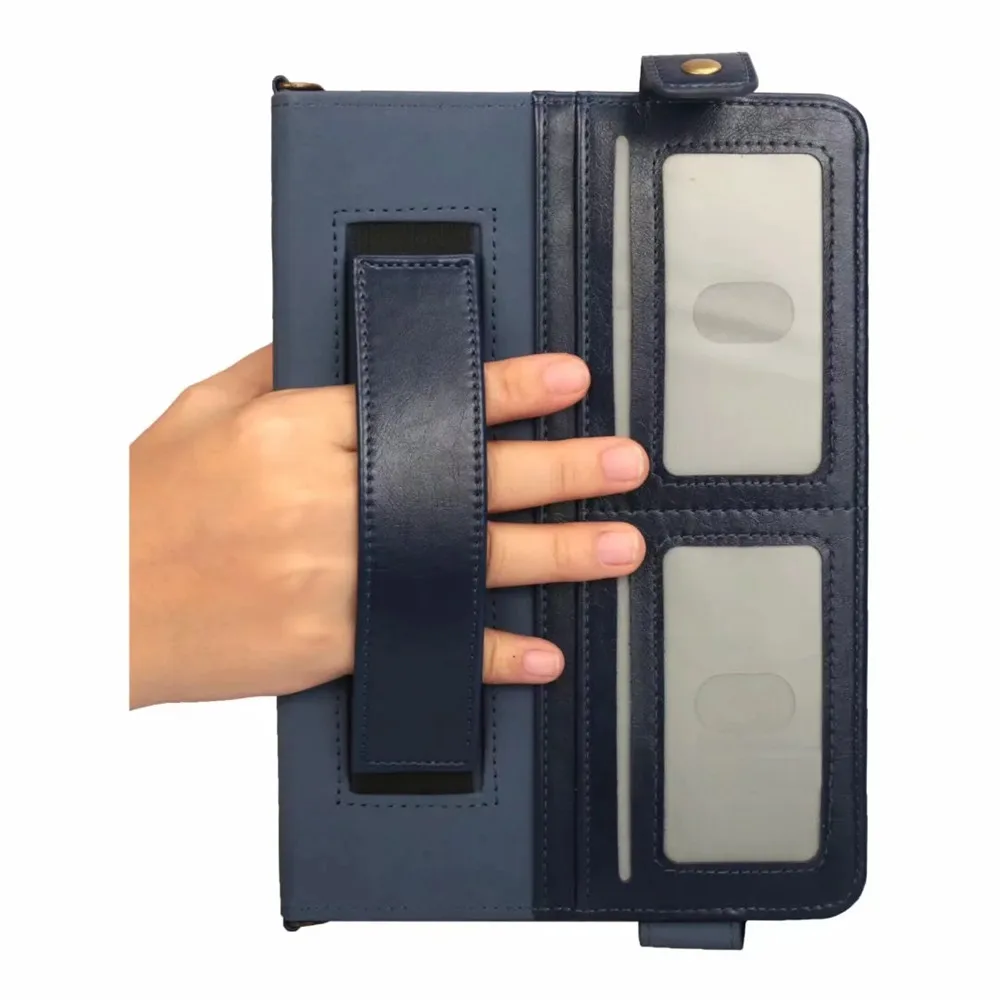 Для ipad mini 5 Чехол Сумка-конверт класса люкс Стиль из искусственной кожи чехол для Apple ipad mini 1/2/3/4 7," с ремешком креплением на руку и надписью «веревочки держатель для карандашей
