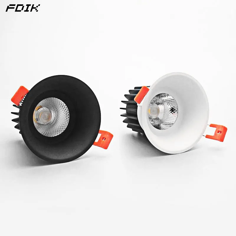 

Dimmable Recessed COB LED Downlights 9W12W LED Ceiling Spot Lights AC85-265V LED Ceiling Lamps Warm Cold White Indoor Lighting