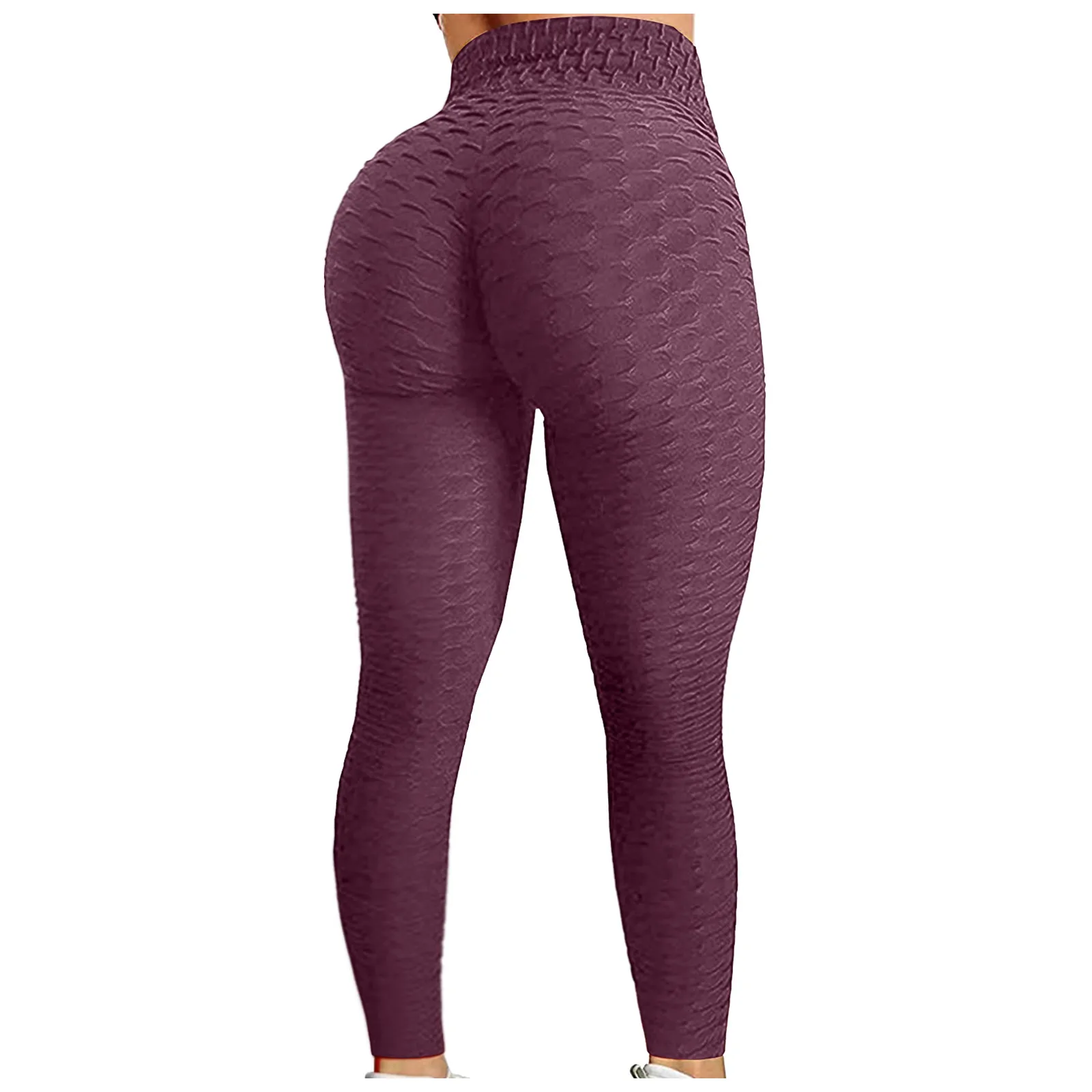 High Waist Yoga Pants Leggings Women Bubble Hip Lifting Exercise Fitness Running Pants Elastic Tights Колготки Штаны Женский