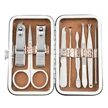 7pcs/Set Stainless Steel Nail Clippers Classic Colors and Simple Durable Design Trimmer Manicure Pedicure Nails Cutter
