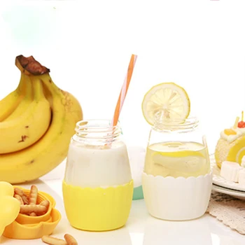 

Cute Portable Heat Resistant Glass Water Bottle Drinking Jars Filter Tea Copas Trinkglas Kettles Tazza Vetro Water Cups Q