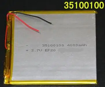 35100100 3,7 в 4000 мАч высокое качество полимерная литиевая батарея li-po Аккумуляторная батарея для планшета