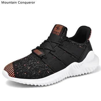 

Mountain Conqueror 2019 New Men Shoes Lac-up Casual Shoes Men Lightweight Comfortable Breathable Walking Sneakers Size 39-47