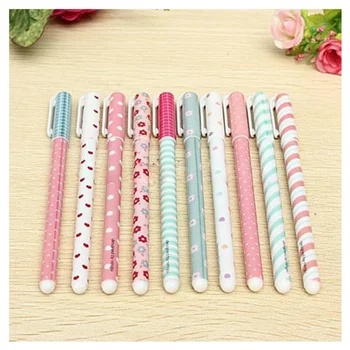 

10PCS Cute Little Korean Stationery Watercolor Pen Gel Pens Set Color Kandelia