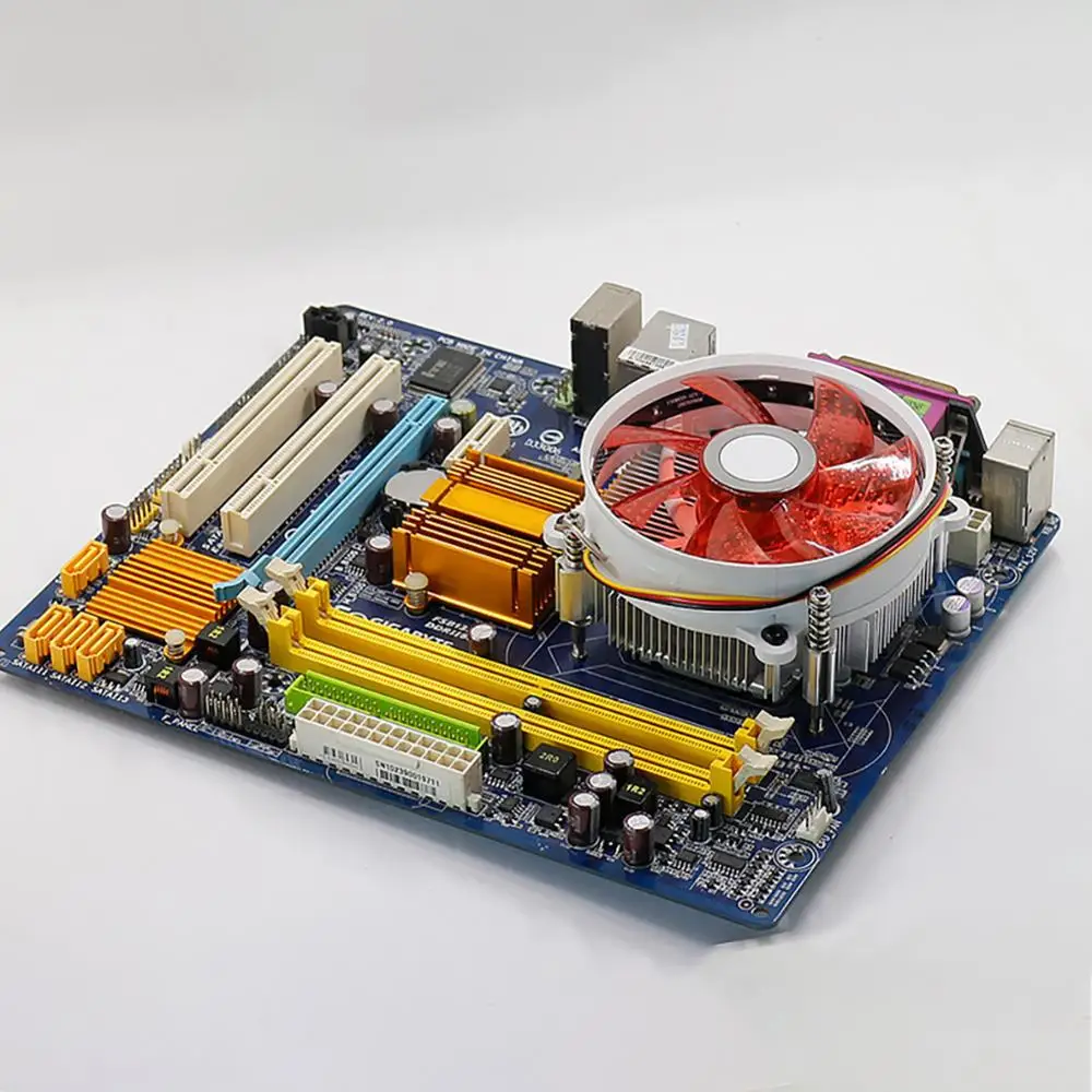 LED 2 Wärme Rohr Ruhig CPU Kühler Kühlkörper Dual Fan Für LGA 1155 775 1156 Für AMD AM3 für AM4 ryz