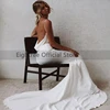 Eightree Mermaid Beach Wedding Dresses Sexy Deep V-neck Backless Bride Dress Long Boho White Fashion Wedding Gowns Custom Made 4