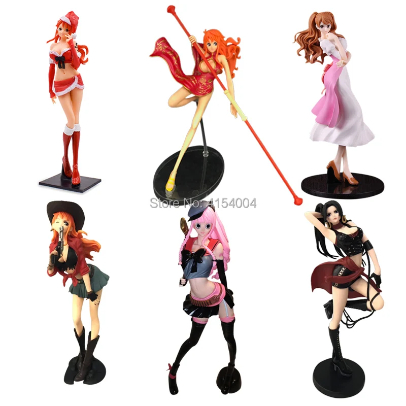 One Piece Figure Nami Vivi Boa Hancock Nico Robin Perona Pudding Reiju PVC Action Figure Collectible Model Christmas Gift Toy