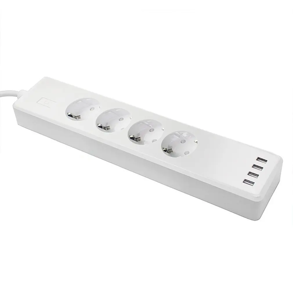 

WiFi Smart Power Strip Socket Outlet 4 AC Outlets 4 USB Port Voice Control Power Strip Timer Switch for Alexa Google Home