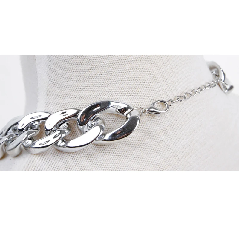 Pet Choke Chain Silver Necklace Collar Small Cat Dog French Bulldog Teddy
