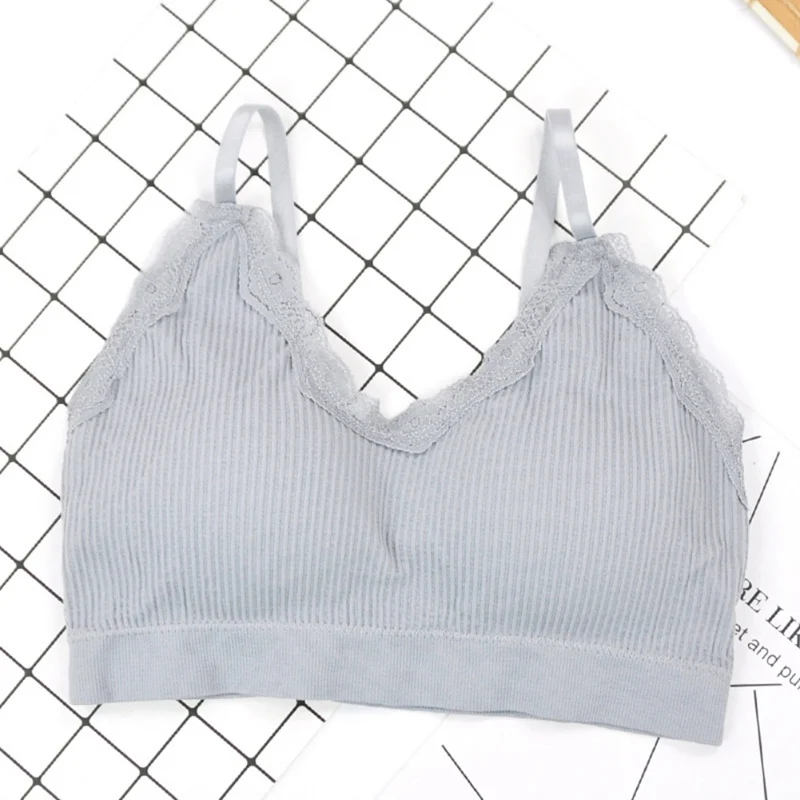 Бесшовный кружевной топ с v-образным вырезом и открытой спиной, обернутый грудью, летние женские бюстгальтеры